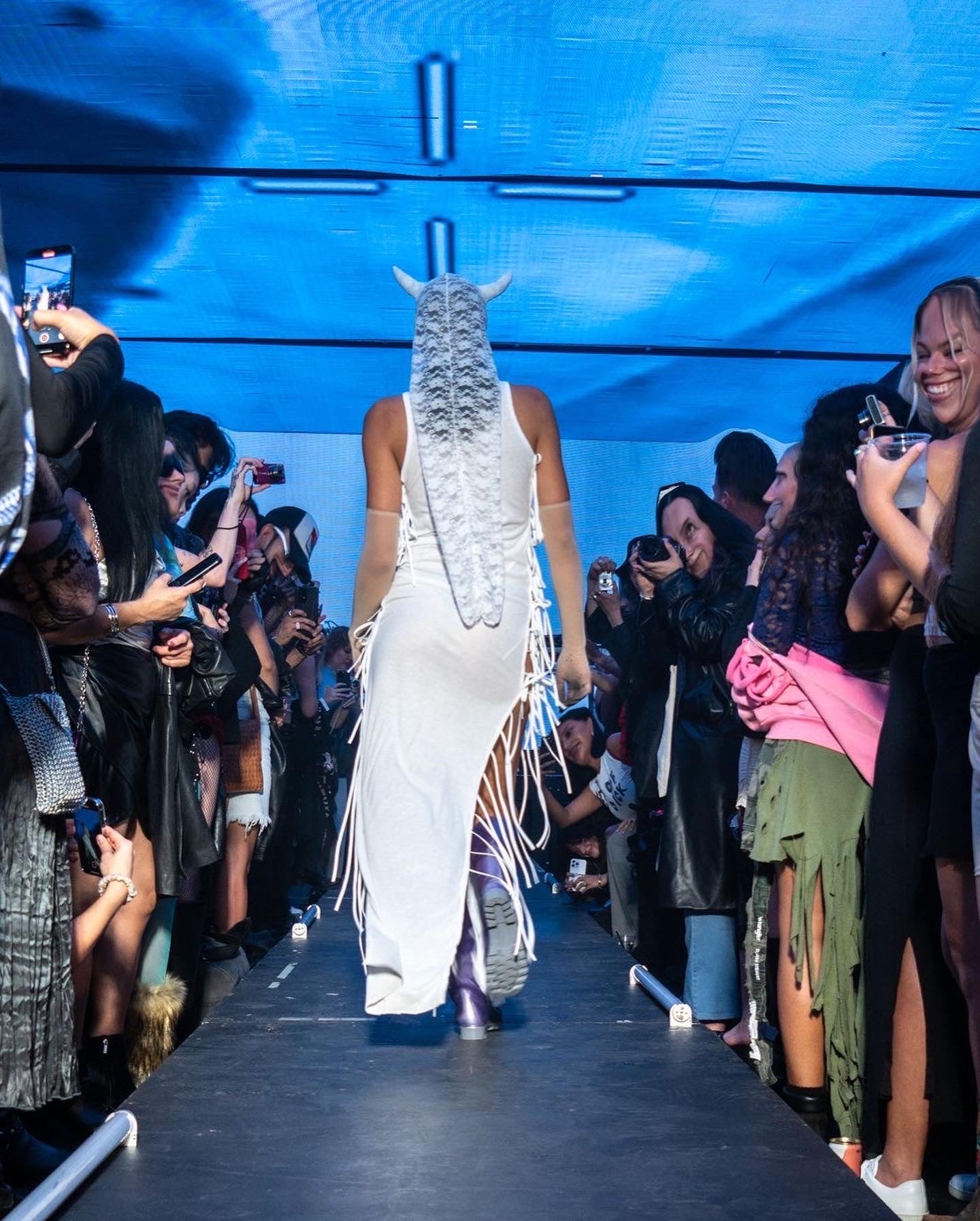 I HATE PORN Sexy Sheer Ribbed Lace Up Dress & HORNY Lace Bonnet Durag