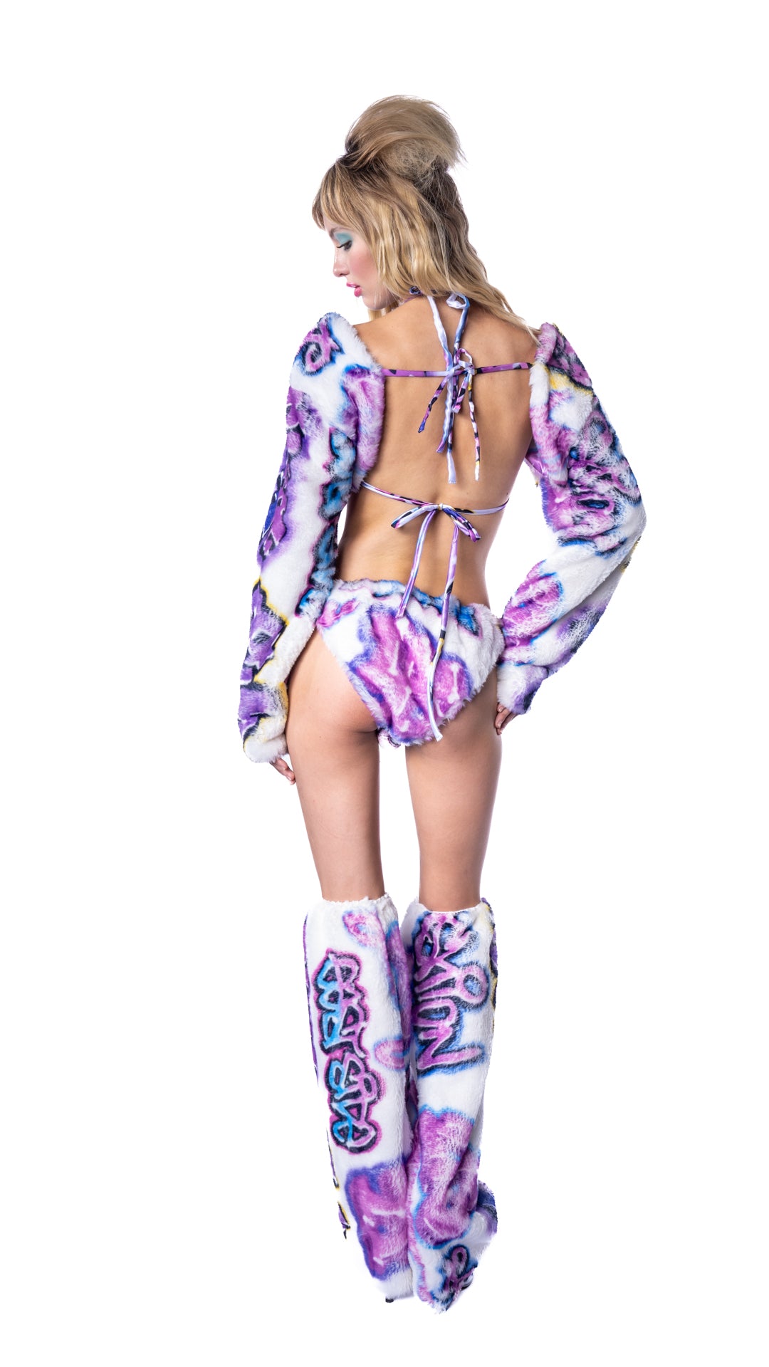GRAFFITI FURKINI, Trapper Hat & Leg Warmers
