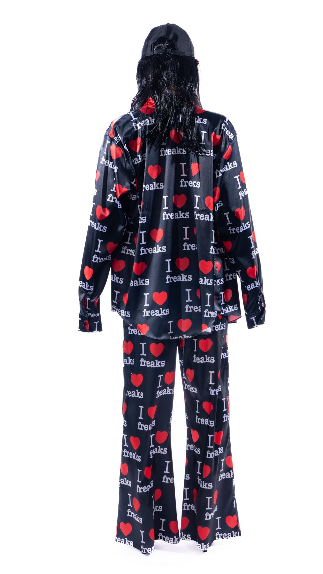 I LOVE FREAKS Silky Suit + Baby Tee