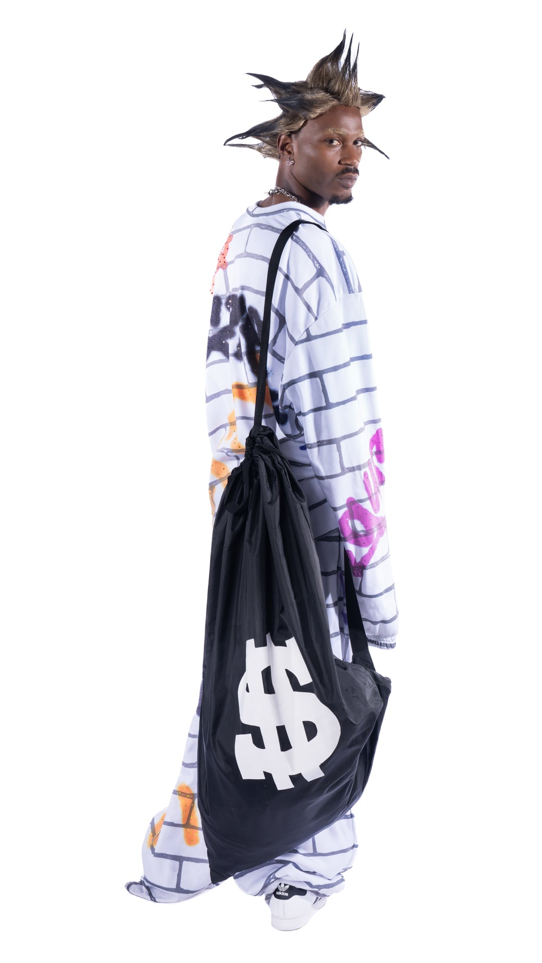 GRAFFITI BOI Oversize Unisex Sweatsuit & Giant Money Laundry Bag