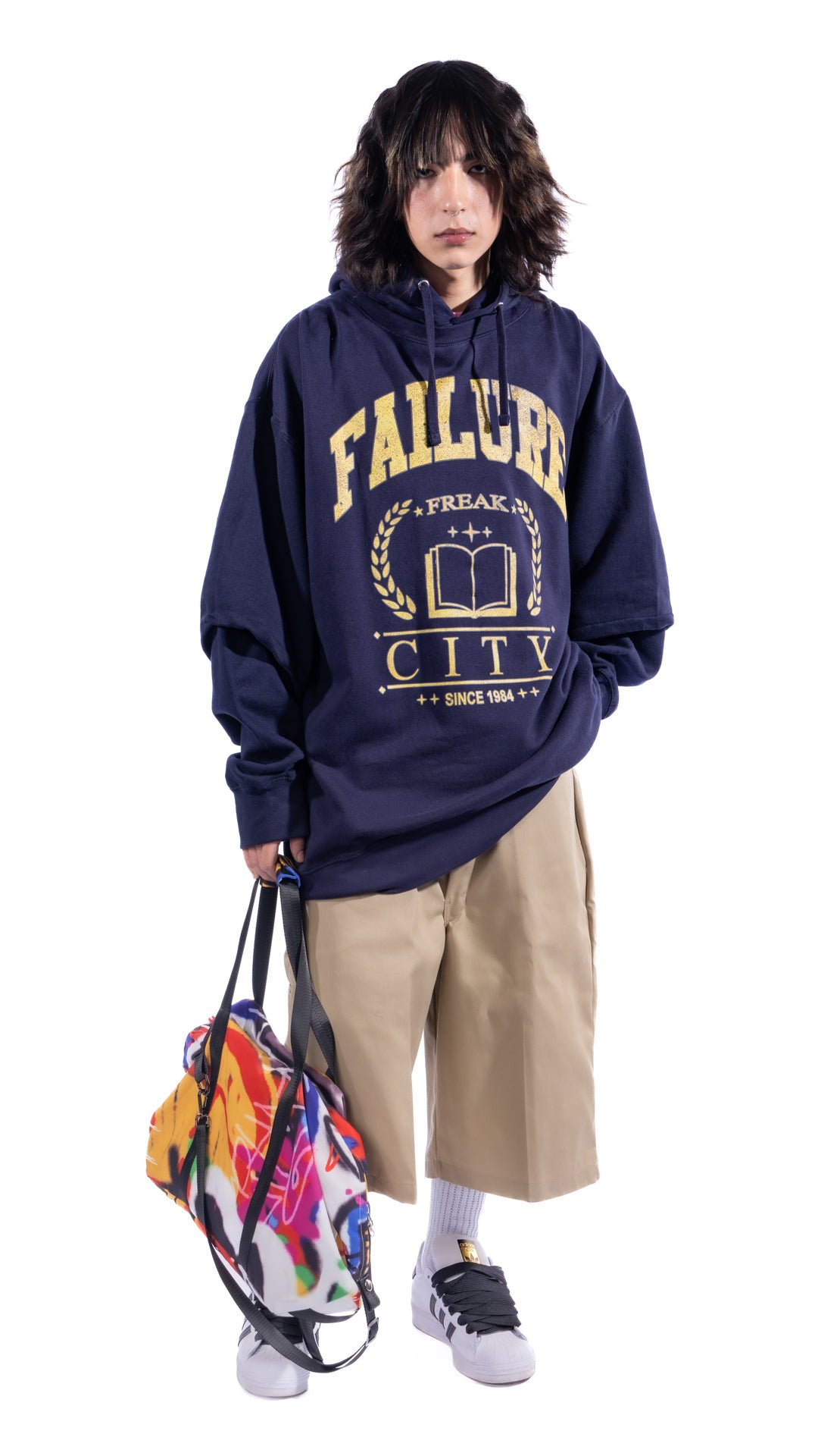 FAILURE UNIVERSITY Oversized Layer Hoodie