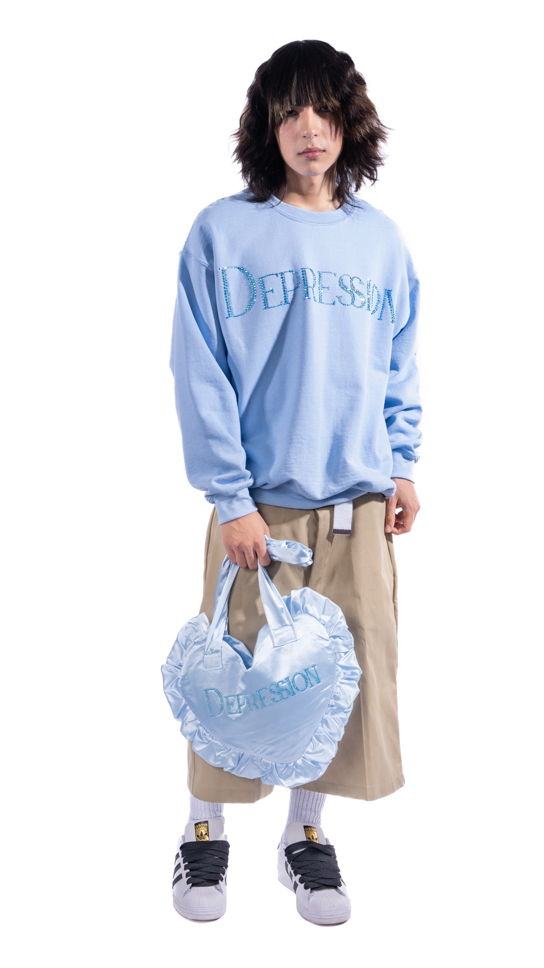 DEPRESSION Crewneck, Heart Bag or Balaclava