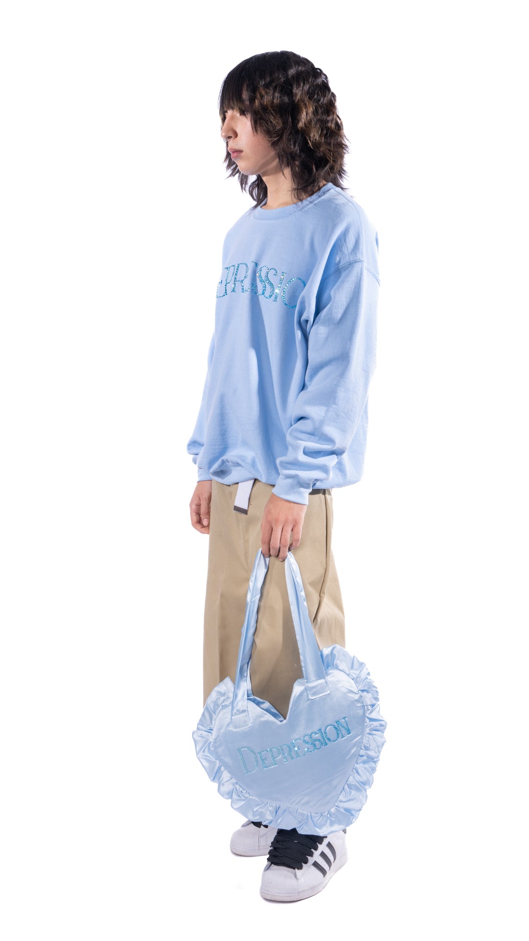 DEPRESSION Crewneck, Heart Bag or Balaclava