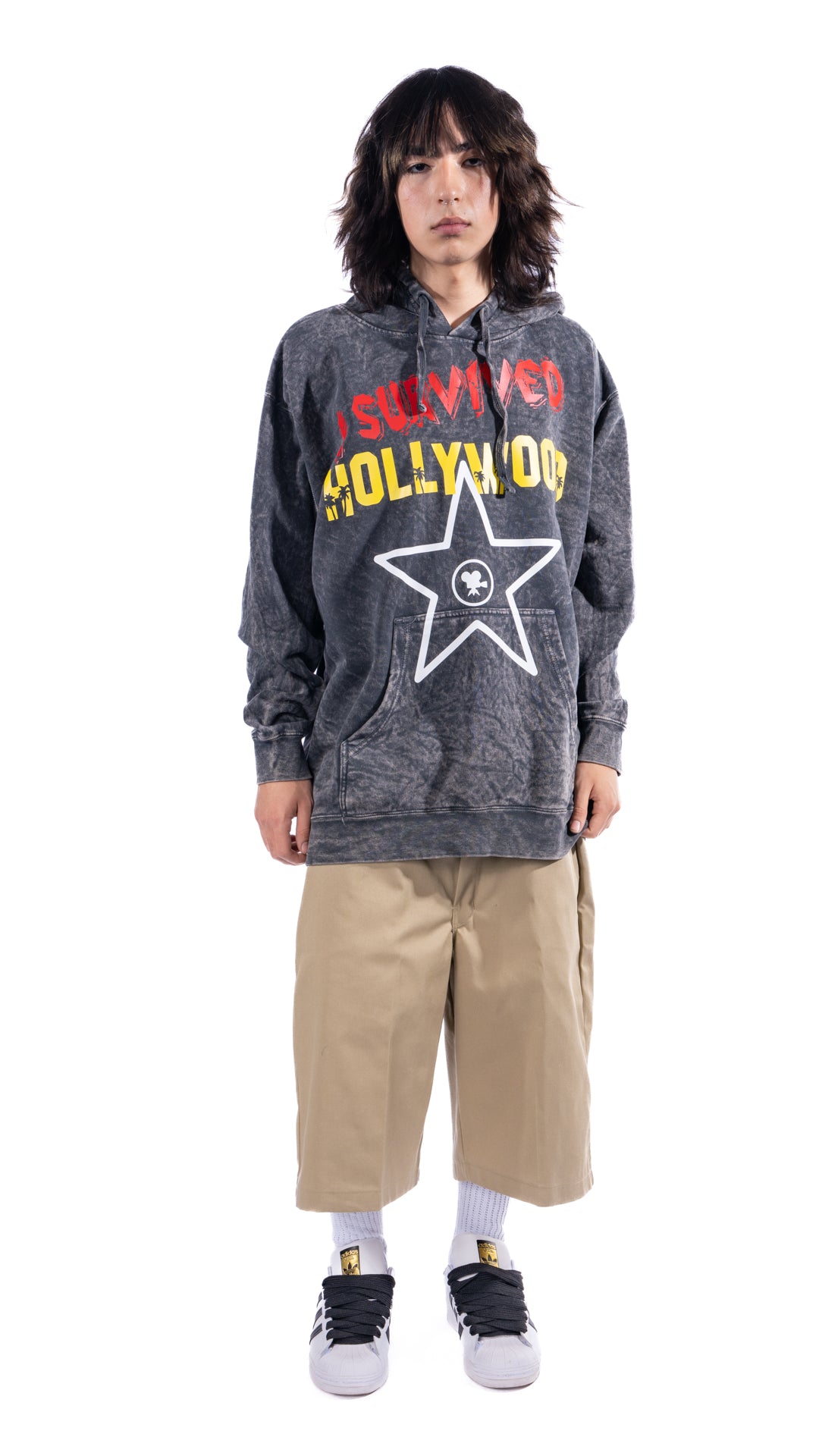 I SURVIVED HOLLYWOOD Distressed Hoodie