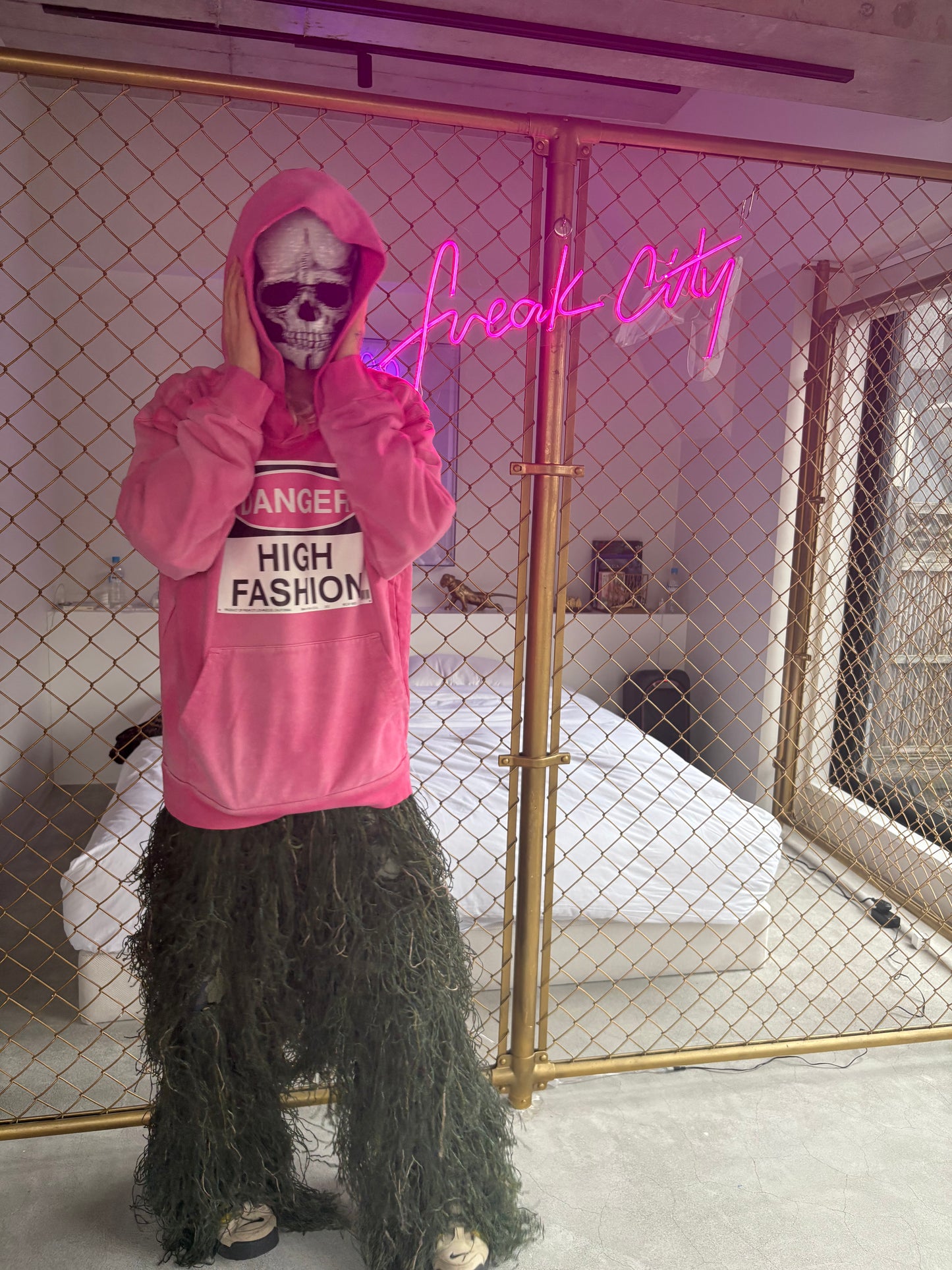 Danger High Fashion Hotpink Hoodie