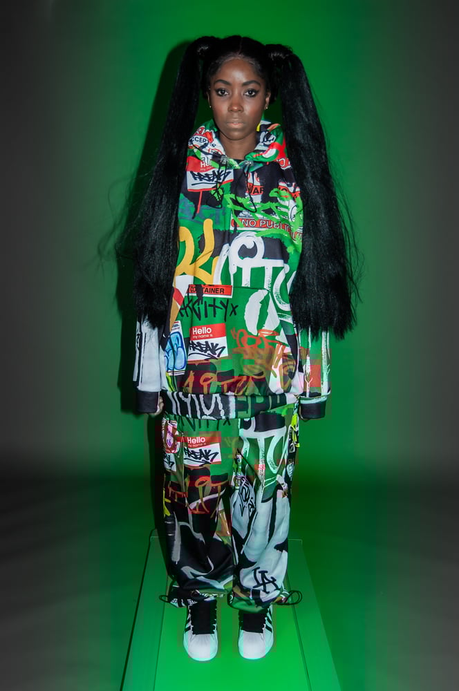 GREEN GRAFFITI DUMPSTER Sweatsuit