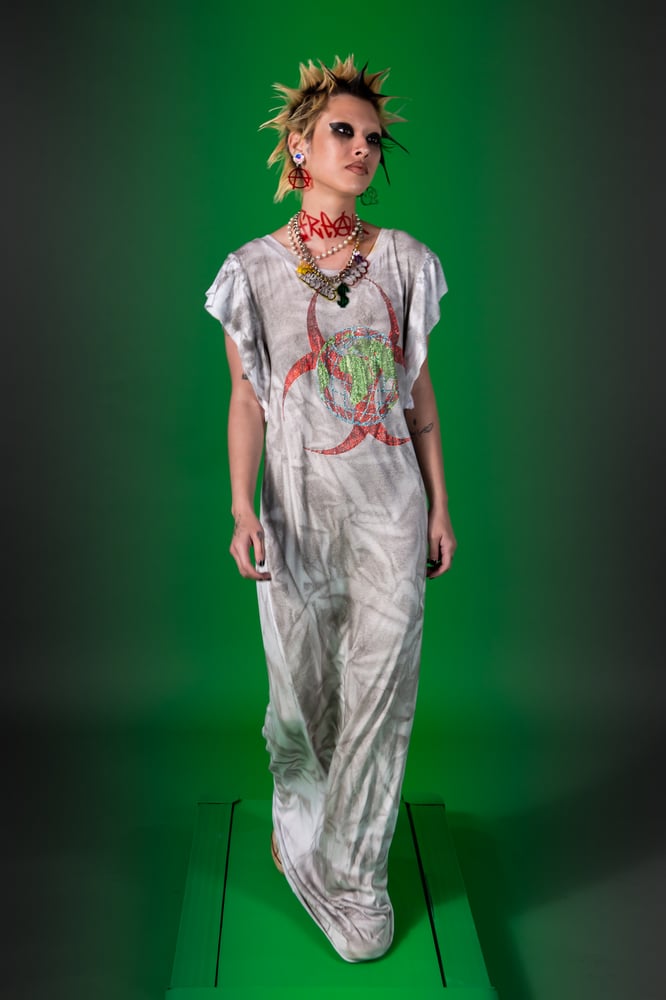 TOXIC WORLD Distressed Dress FREAK CITY LA TOXIC WORLD Distressed Dress FREAK CITY LA