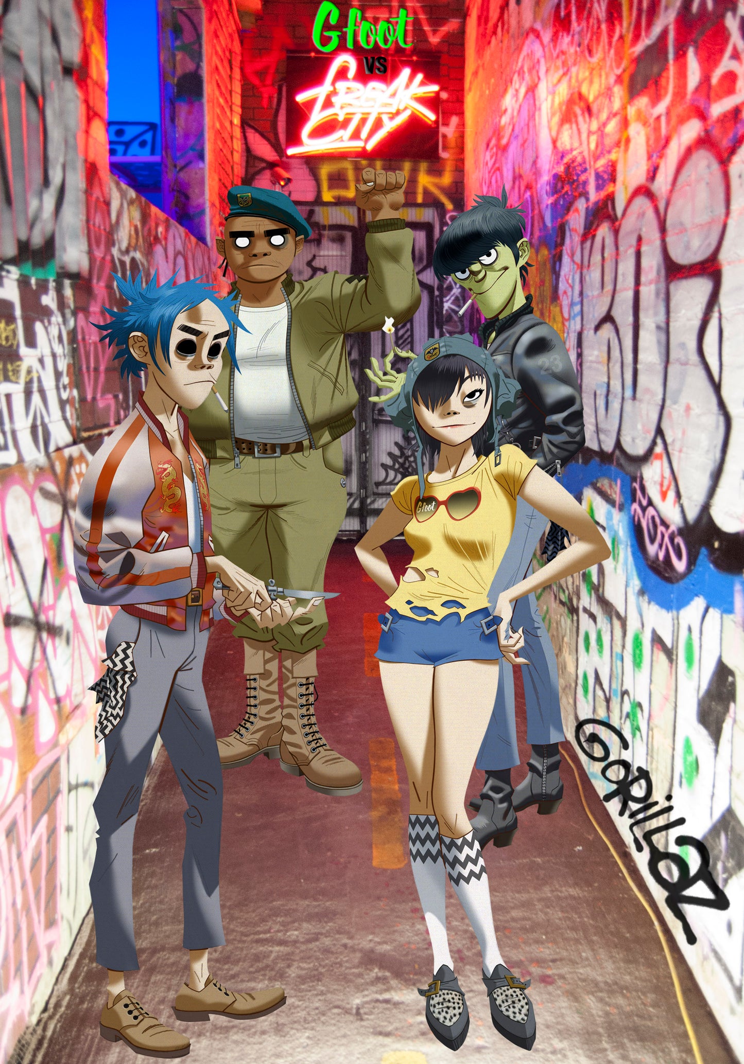 GORILLAZ Pop Up Shop @ Freak City Los Angeles