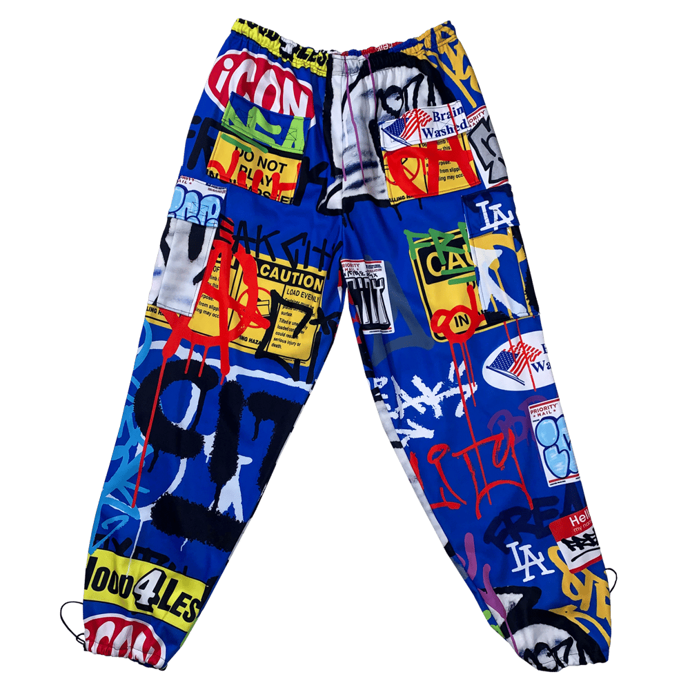 BLUE GRAFFITI DUMPSTER Sweatsuit