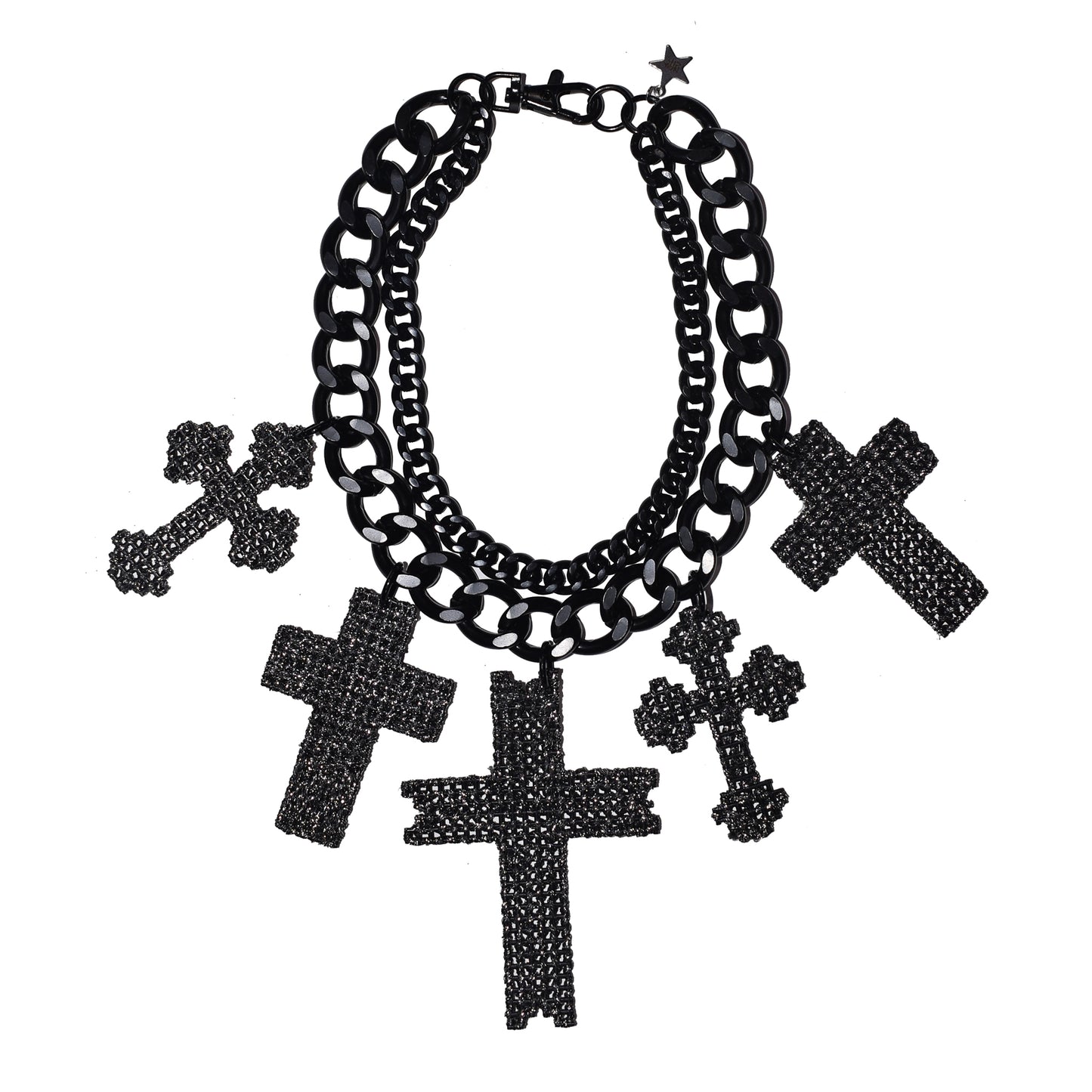 NEW LA Jersey Dress & Crochet Cross Necklace