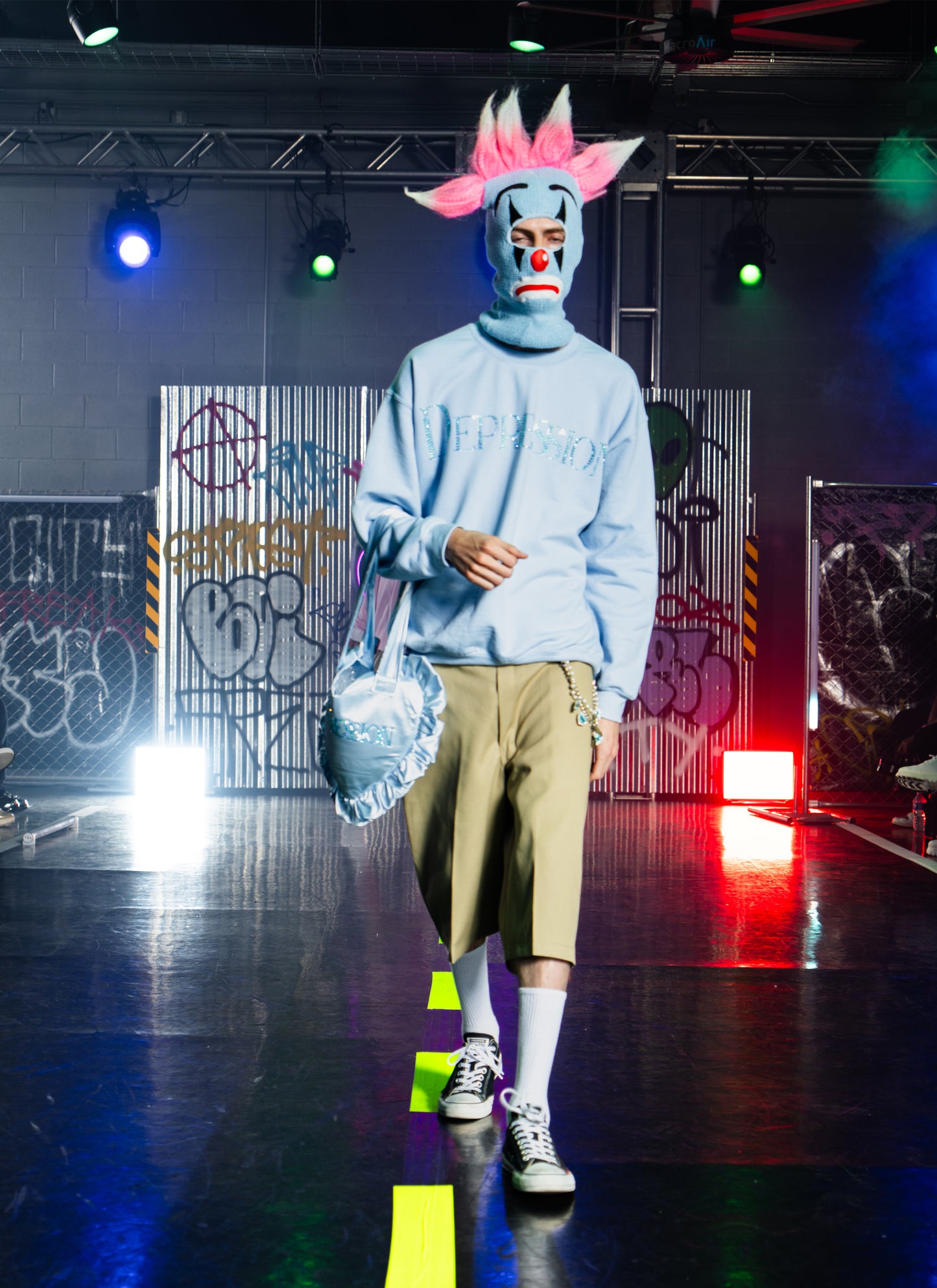 DEPRESSION Crewneck, Heart Bag or Balaclava