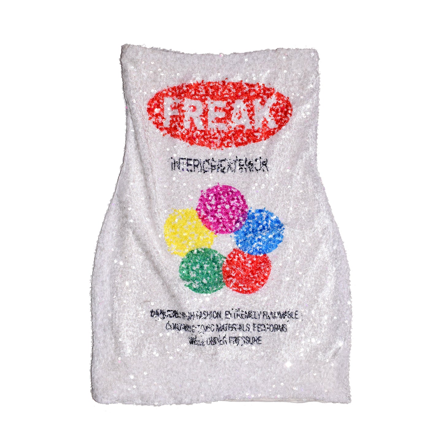 FREAK SPRAYCAN Sequin Dress & TOY Necklace