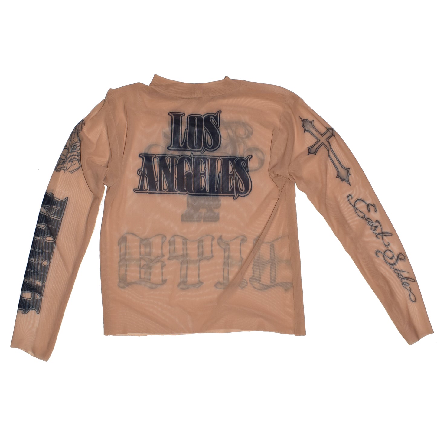 FREAK CITY LA MENS TATTOO Mesh Longsleeve + Safety Pin Leather Pants