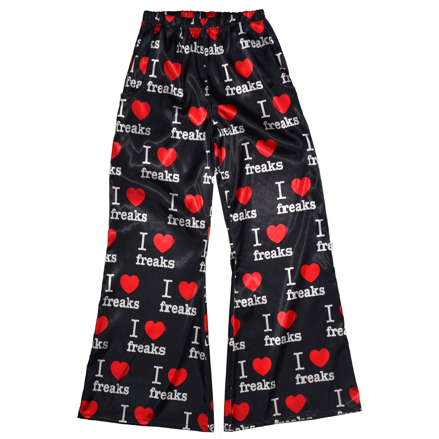 I LOVE FREAKS Silky Suit + Baby Tee