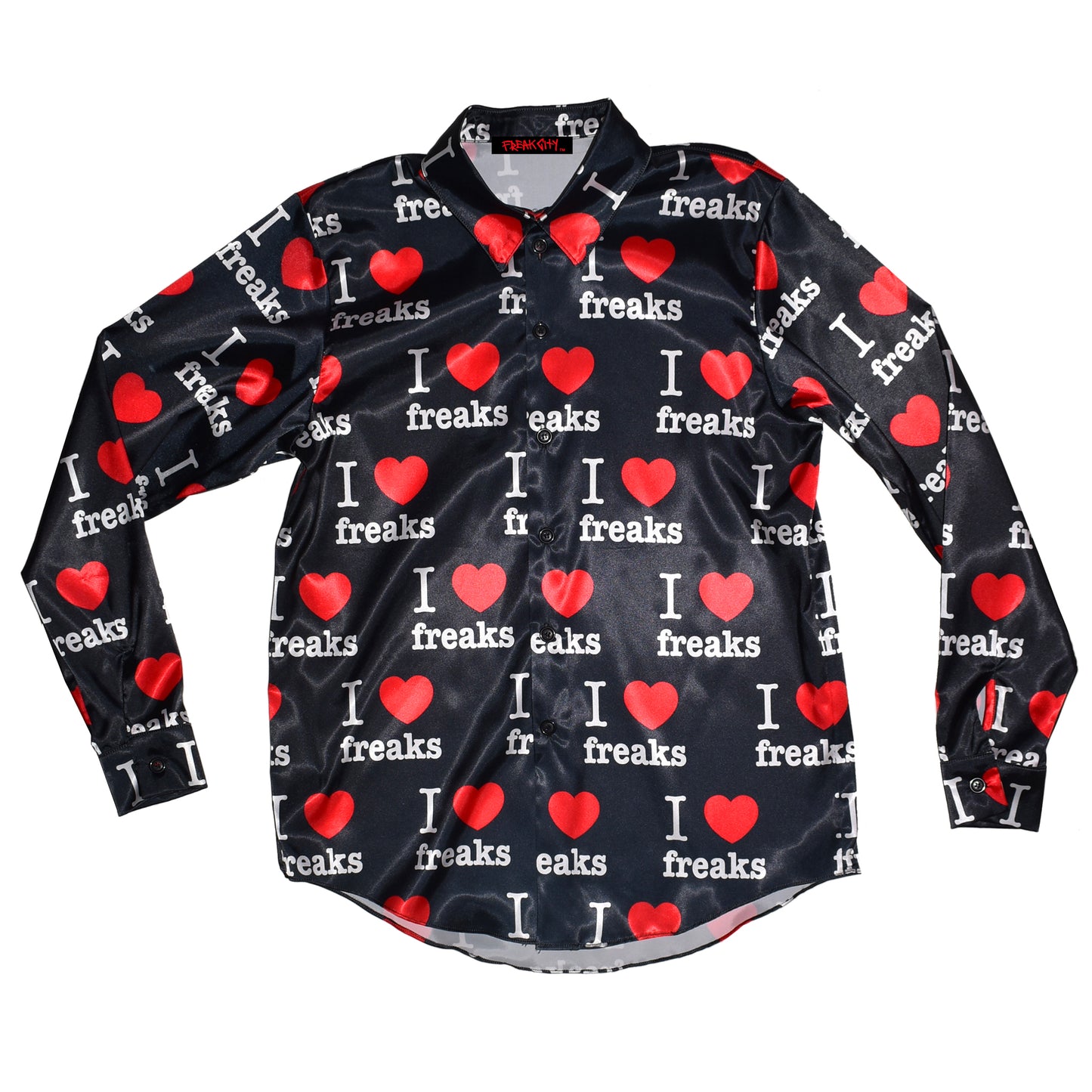 I LOVE FREAKS Silky Suit + Baby Tee