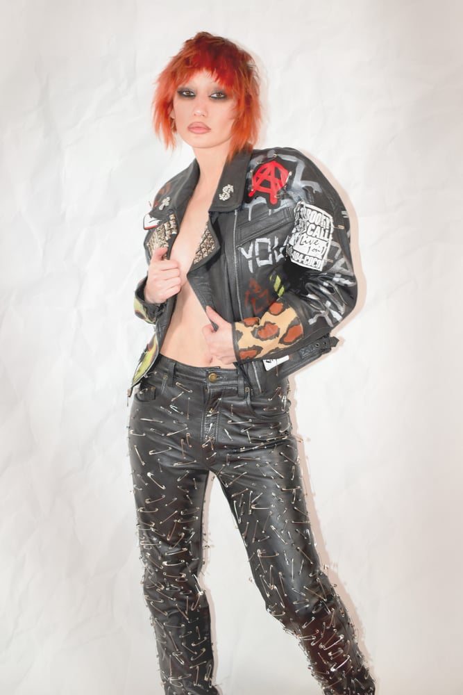 STREET PUNK Custom Leather Jacket