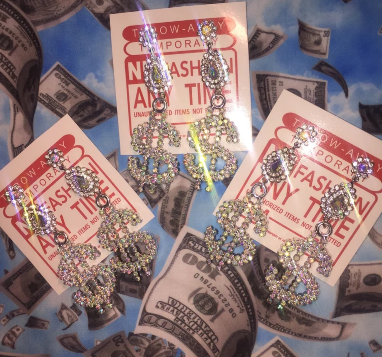 MONEY BLING Earrings
