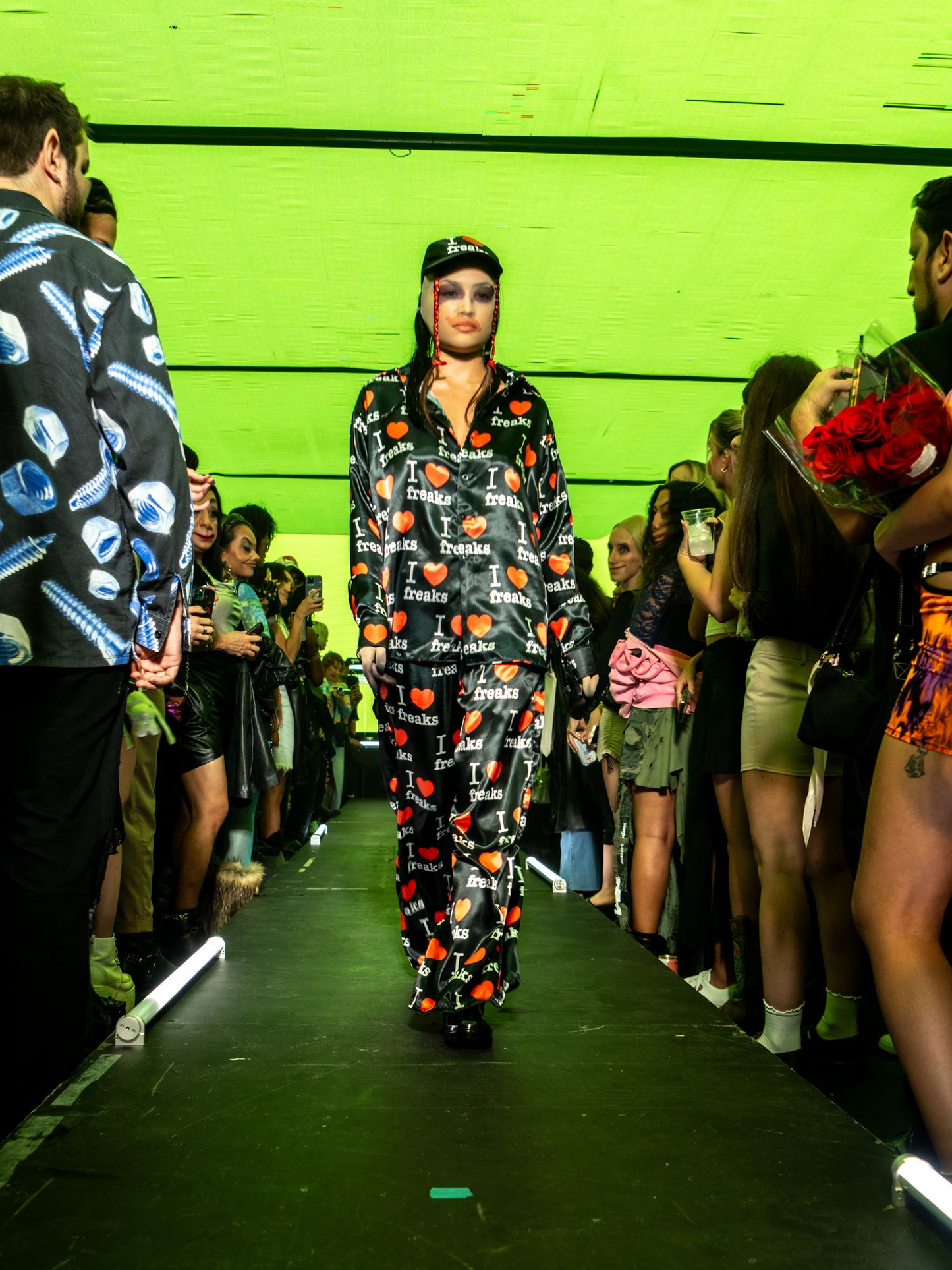 I LOVE FREAKS Silky Suit + Baby Tee
