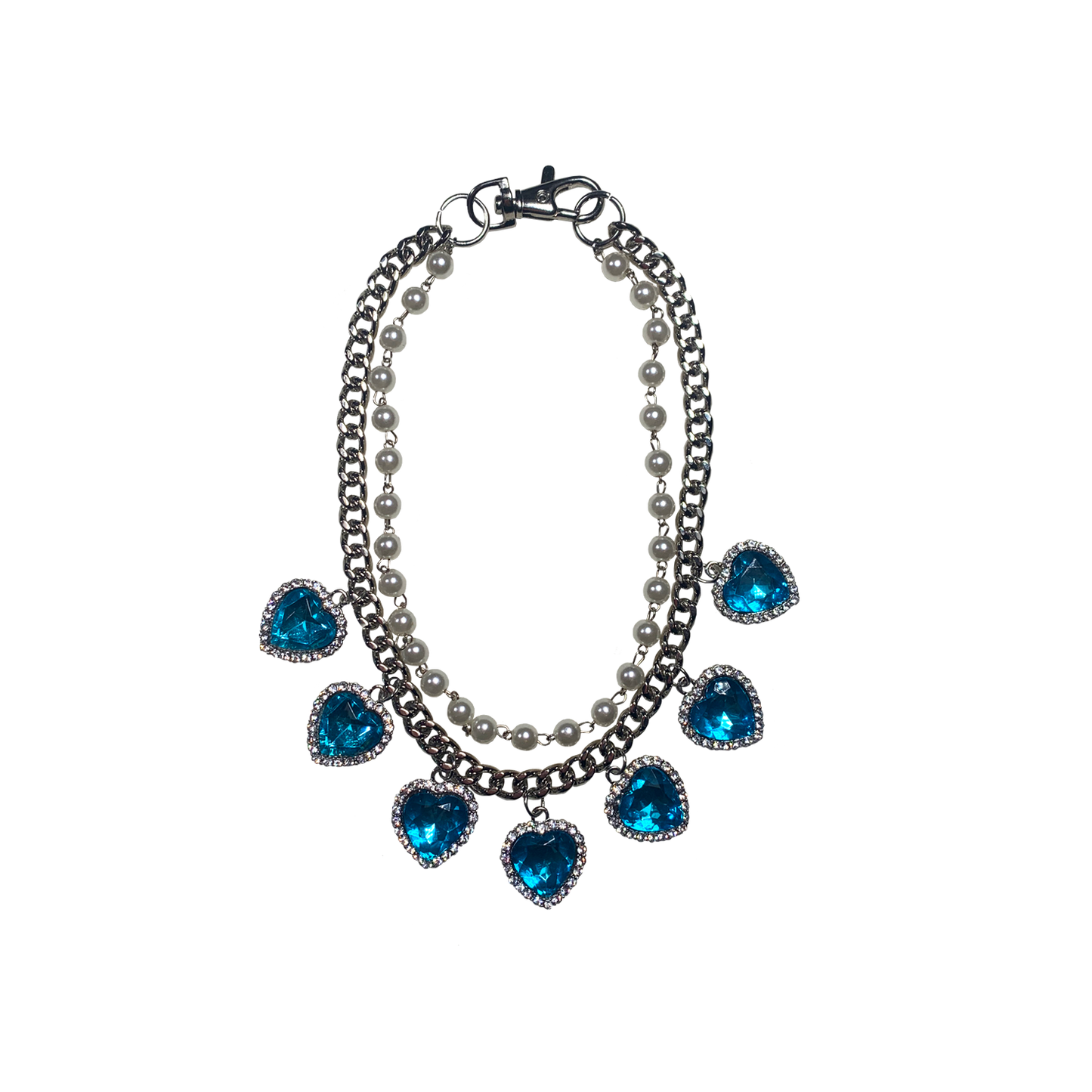 ICY HEARTS Pearl Necklace