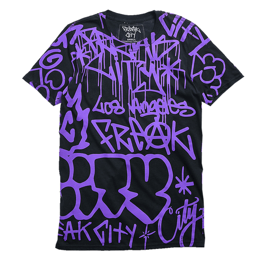 FREAK CITY All-Over Graffiti Print Tshirt