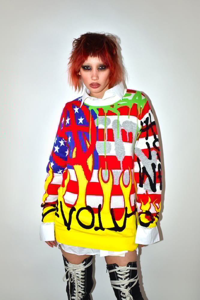 REVOLUTION GRAFFITI Knit Sweater