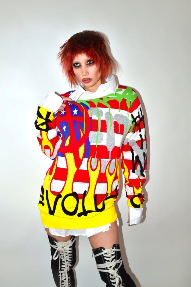 REVOLUTION GRAFFITI Knit Sweater