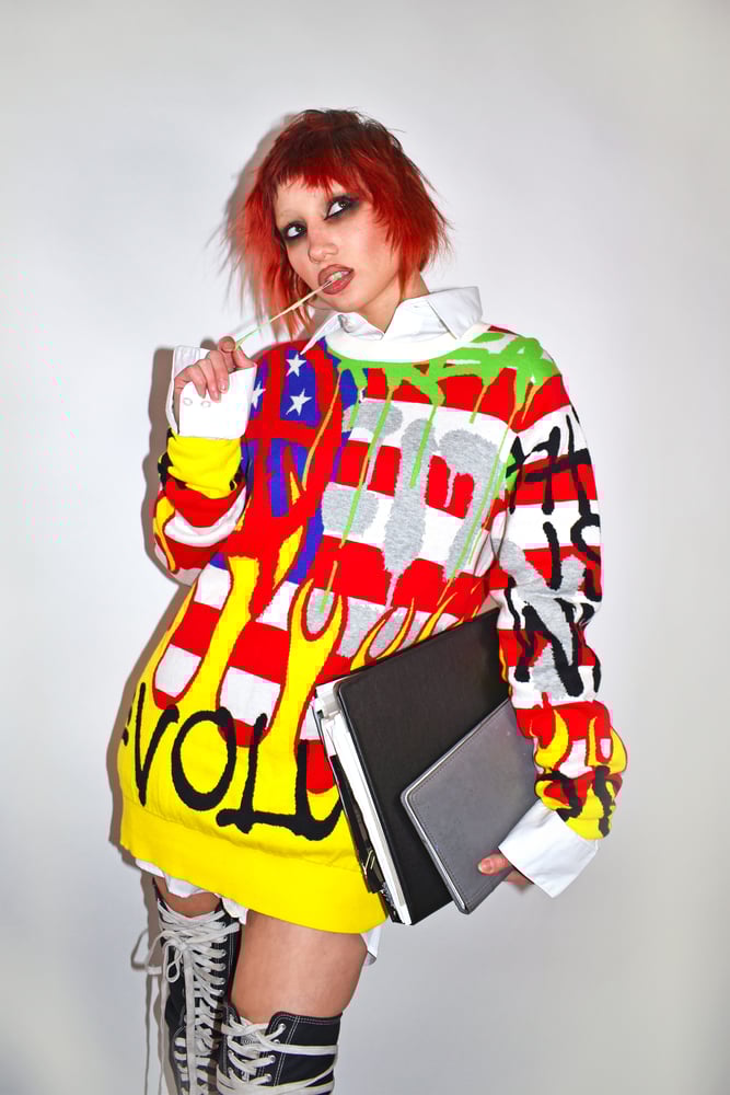 REVOLUTION GRAFFITI Knit Sweater