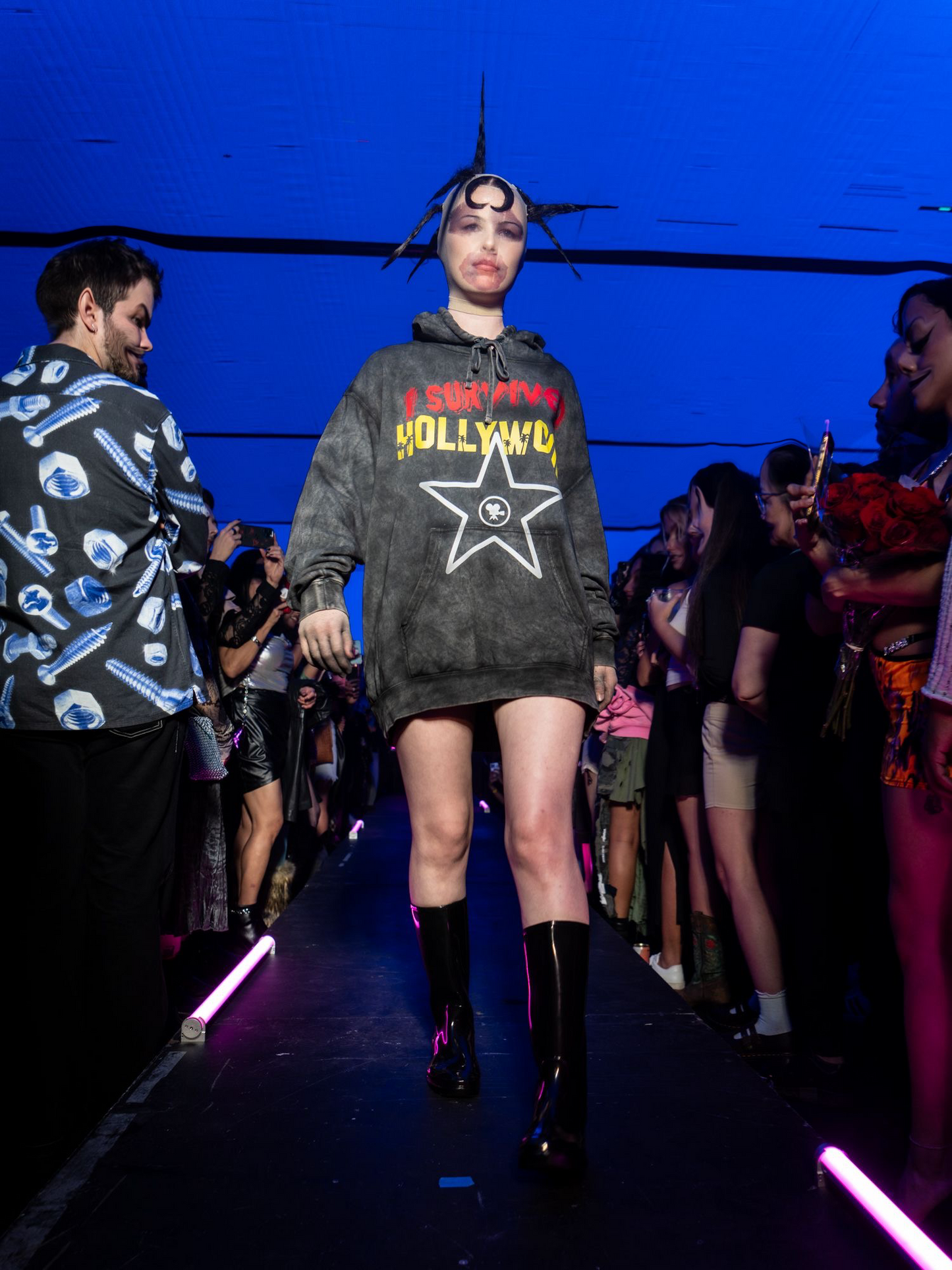 I SURVIVED HOLLYWOOD Distressed Hoodie