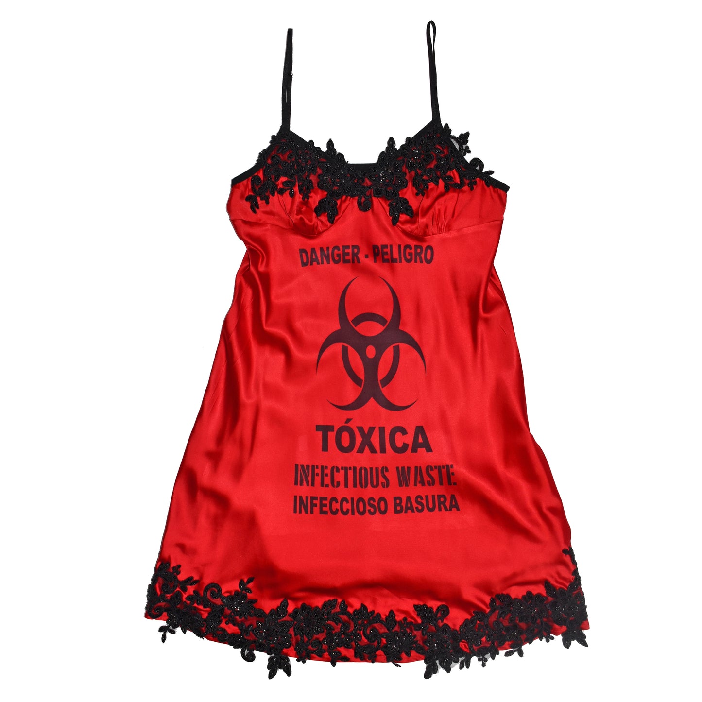 TOXICA Slip Dress & Satin Purse