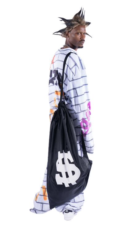 GRAFFITI BOI Oversize Unisex Sweatsuit & Giant Money Laundry Bag