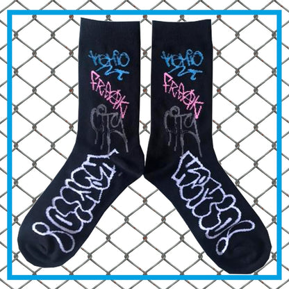 FREAK CITY X KEMIO Graffiti Knit Socks