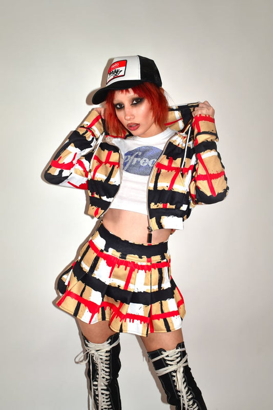 GRAFFITI PLAID Skool Gurl Set