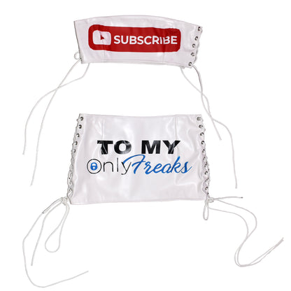 SUBSCRIBE TO MY ONLY FREAKS Tube Top + Skirt