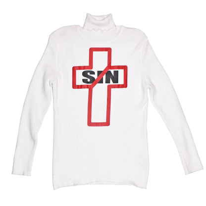 NO SIN Knitted Long Sleeve Turtleneck Sweater