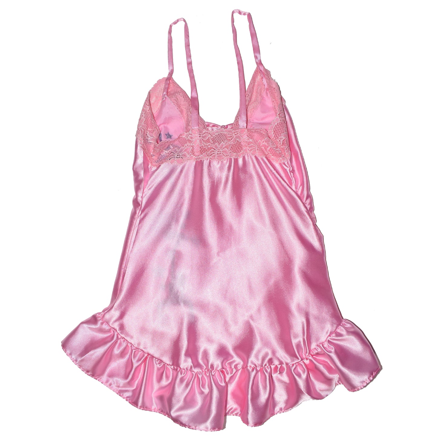 STRIPPER DREAMS Silk Slip Dress & Pretty Pink Pearl 420 Necklace